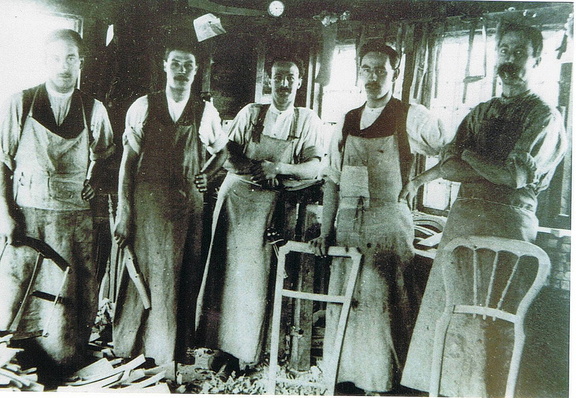 Bench Men at Penn Street 1910