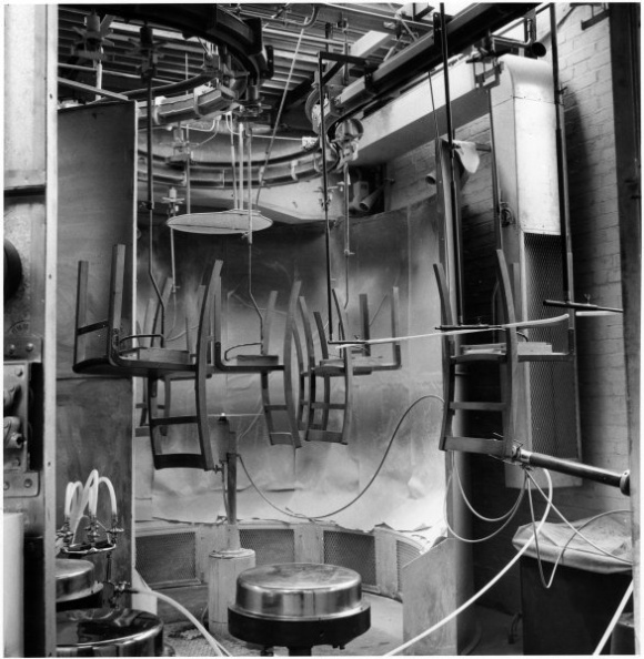 Chairs drying, c.1958